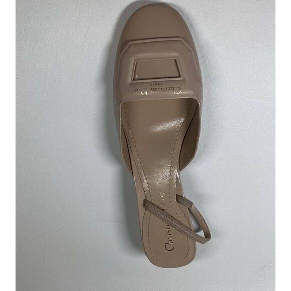 SINGLE‎ SHOE ONLY CHRISTIAN DIOR Day Slingback  Leather  Pumps Nude Size EU 38 - Picture 11 of 11